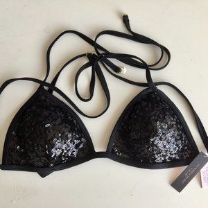 NWT Victoria's Secret Sequined Bikini Top